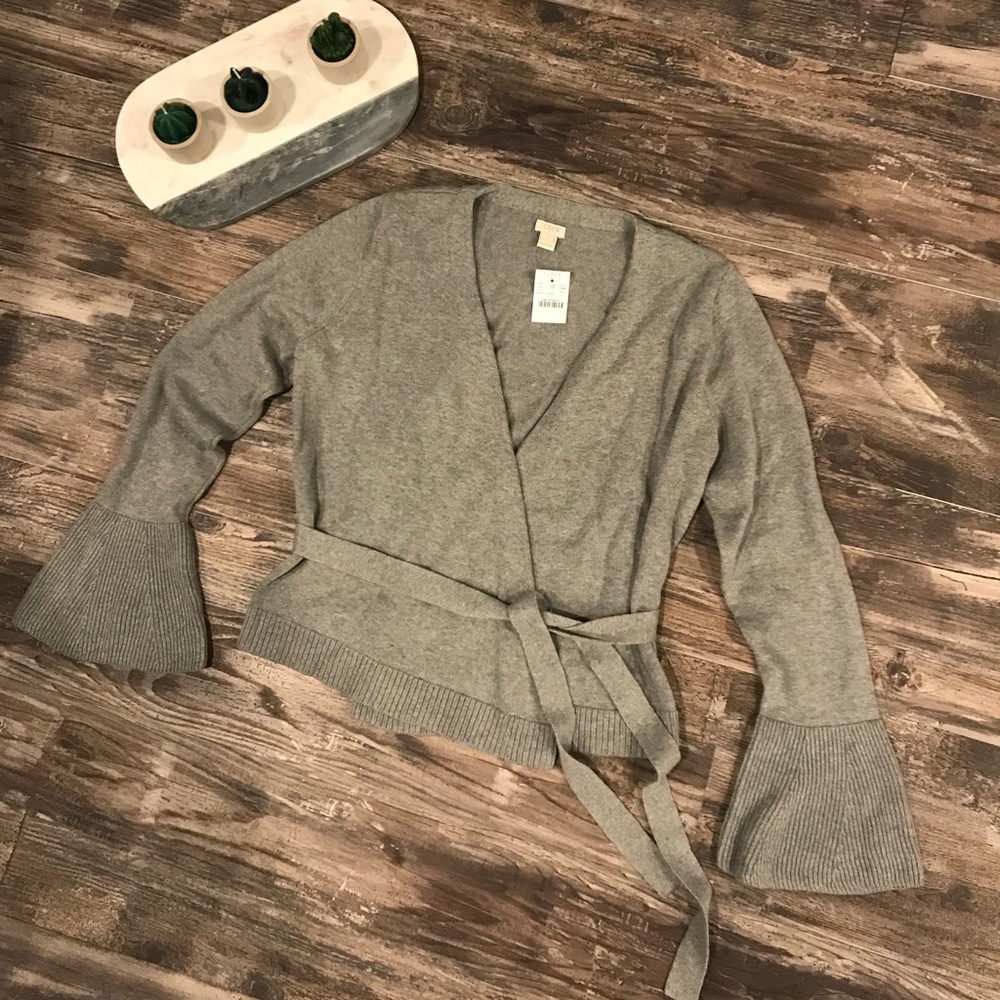 NWT J Crew Bell Sleeve Cardigan
